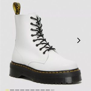White Platform Dr. Marten's Boots